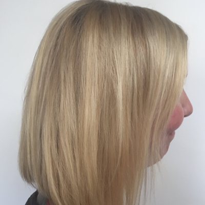 Before Violet Dipped Blonde