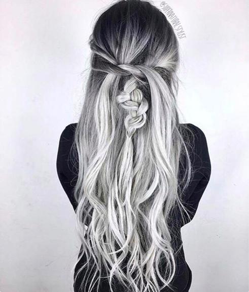 Smoky Silver Ombre
