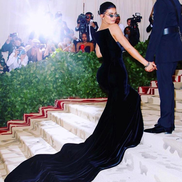 Kylie Jenner Met Gala Centered Chignon