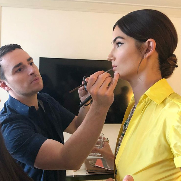 lily aldrige at met gala bryce scarlett moroccanoil