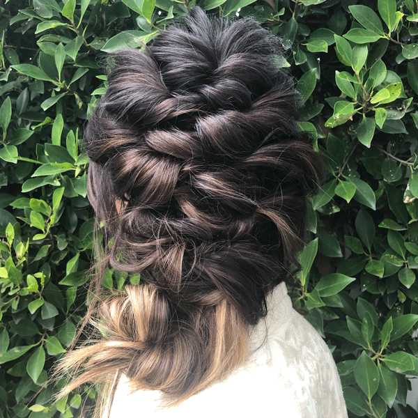updo, hairstyle, twists, hair extensions