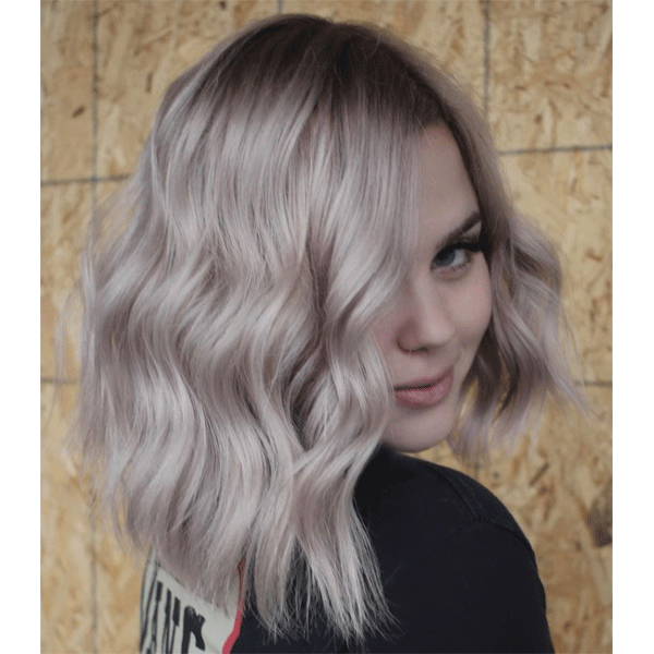 beige, short hair, blonde, waves
