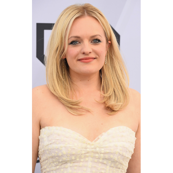 Matrix Bioalge Get The Look Sunnie Brook @sunniebrook Jones Elizabeth Moss SAG Screen Actors Guild Awards 2019 Center Parted Soft Voluminous Long Lasting Blowout