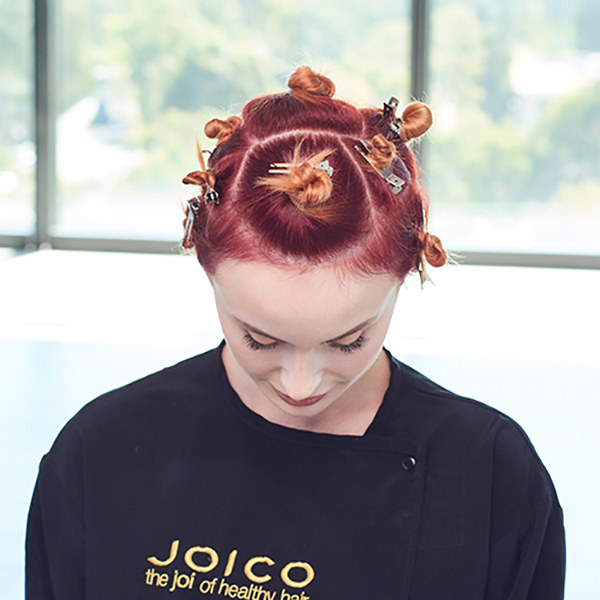 Joico @joico Rick Henry @rickhenrya Power Red Color Melt How To Get The Steps Fiery Red Redhead Color Melting Color Blocking Hybrid LumiShine Powerhouse Reds