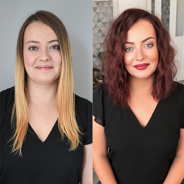 Blonde To Rich Red Transformation Martina Odstrčilová @studio_marteena Formula How To Oolaboo