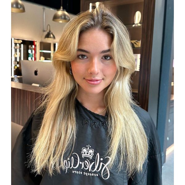 Before. Old money bright blonde 90s bob hair trend tutorial how to color formulas