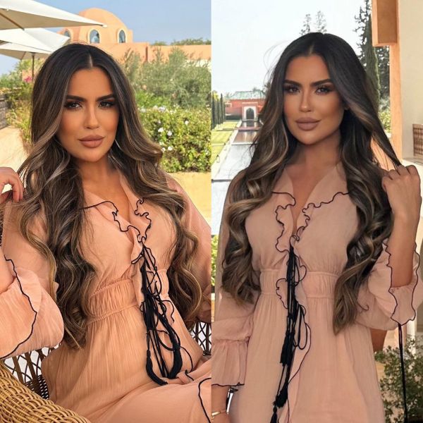 Backlit golden brunette formula how-to steps tutorial using Moroccanoil