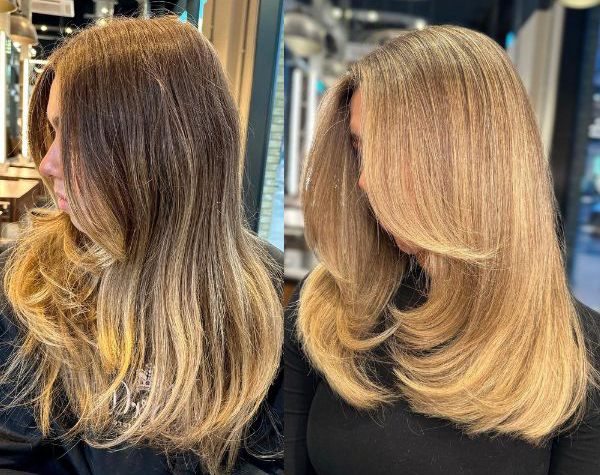 Sandy beige biscoff blonde formula how-to steps tutorial Moroccanoil @hair.by.suzi