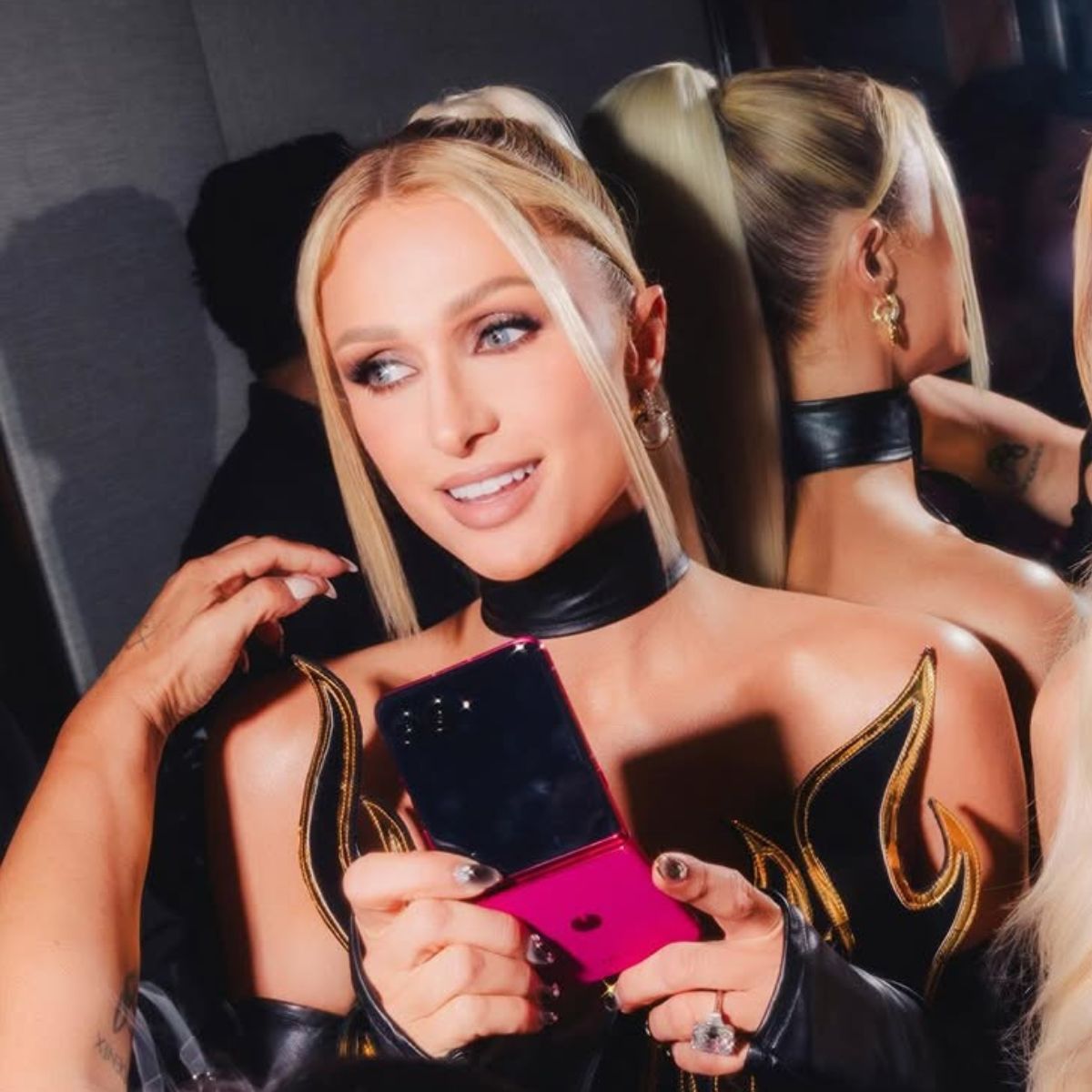 paris hilton hair close up 2025 vmas