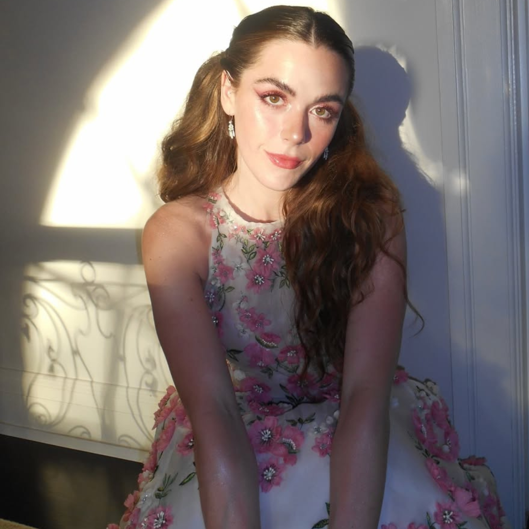 golden hour brunette Kiernan Shipka Photo Credit Instagram via @claytonhawkins